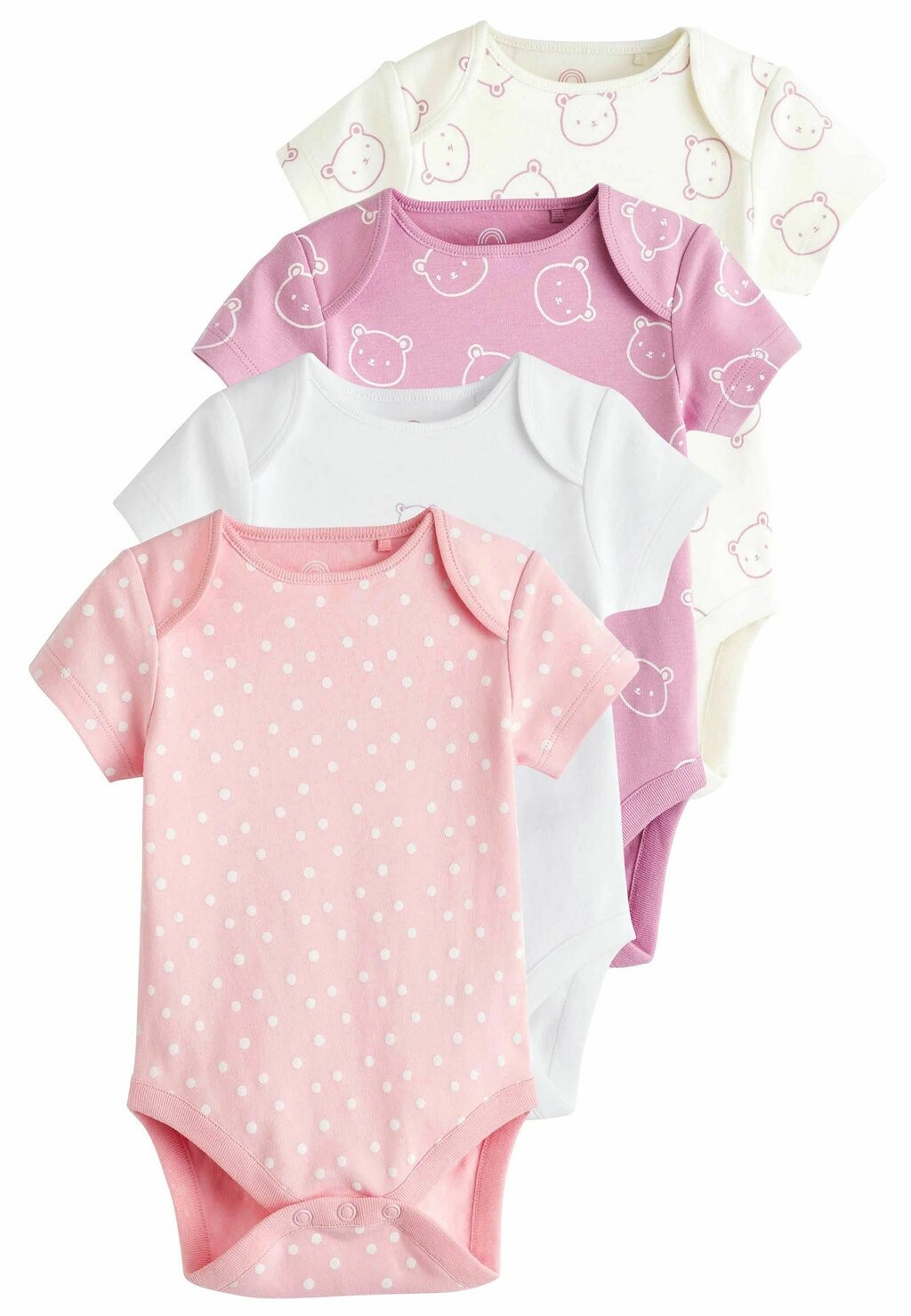 

Боди SHORT SLEEVE 4 PACK REGULAR FIT Next, цвет pink white