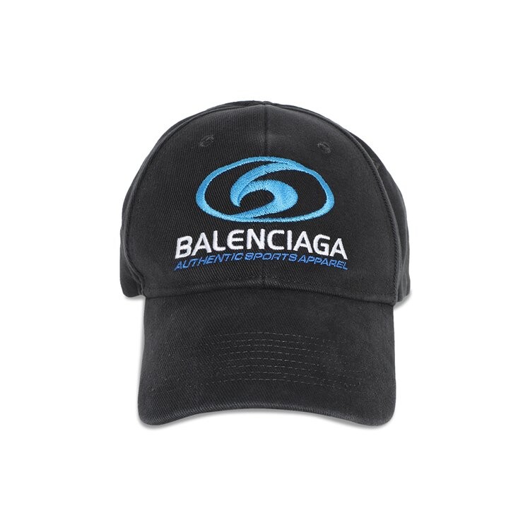 

Бейсболка Balenciaga Surfer Cap, цвет Washed Black