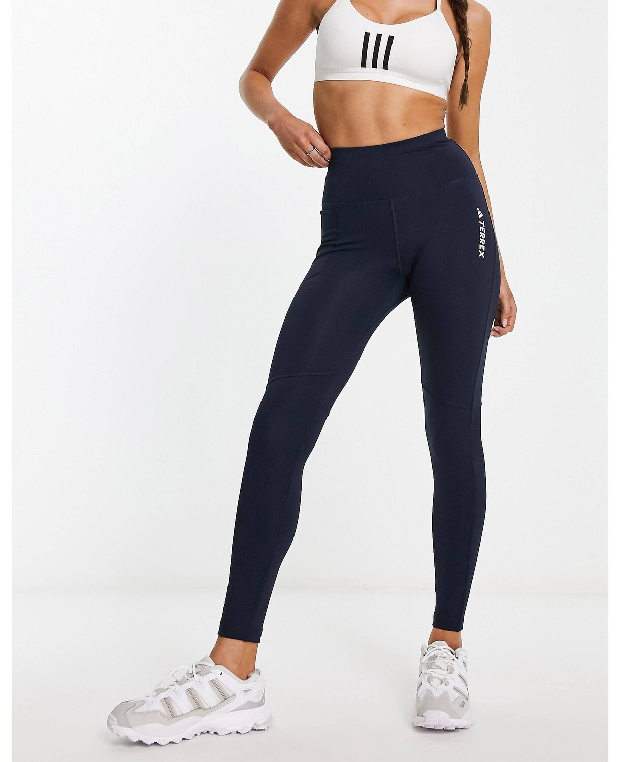 

Темно-синие леггинсы adidas Terrex adidas performance, Синий