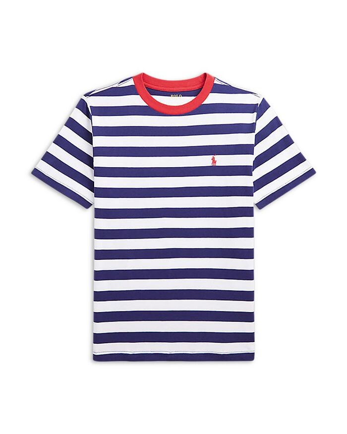 

Полосатая футболка из хлопкового джерси для мальчиков - Big Kid Ralph Lauren