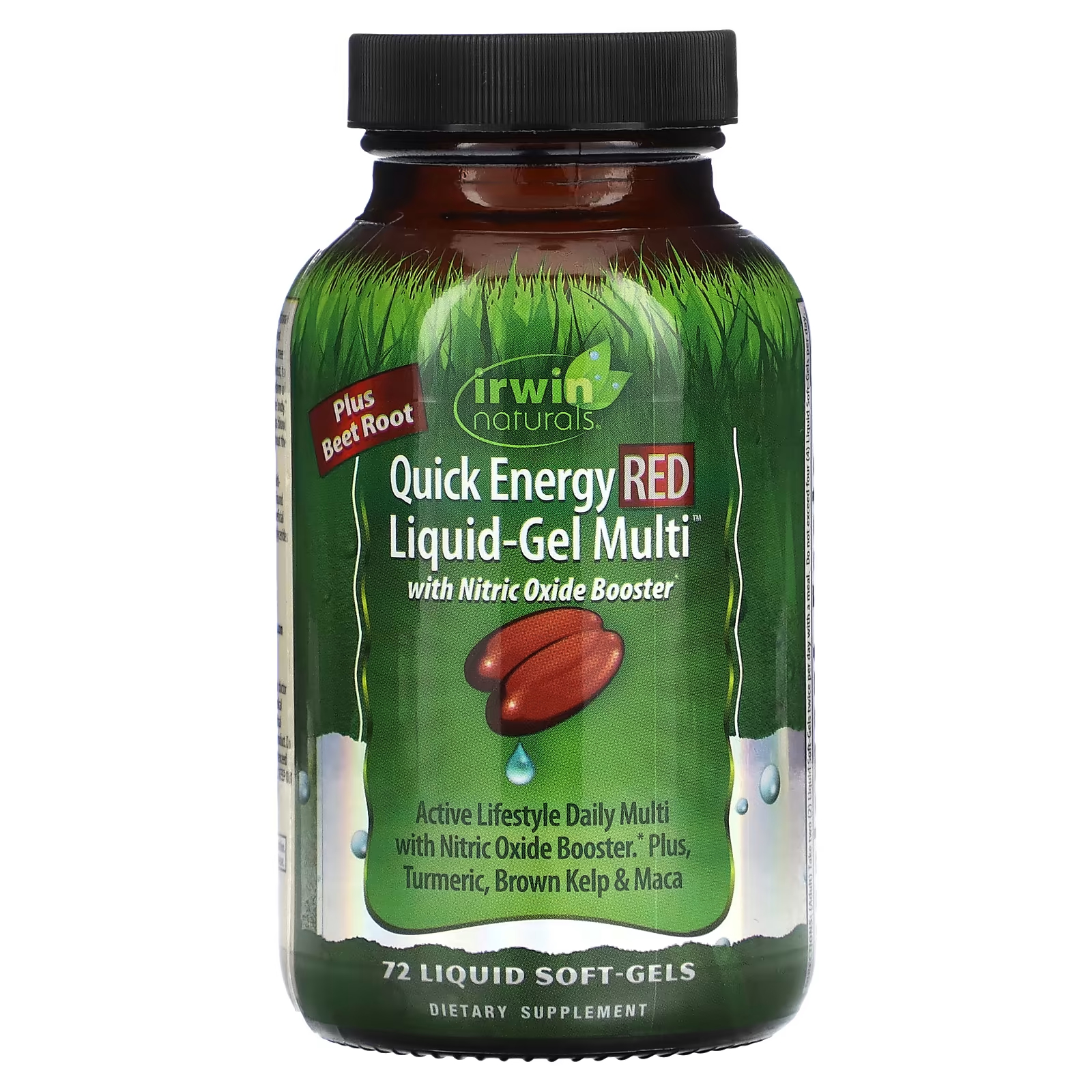 Пищевая добавка Irwin Naturals Liquid-Gel Multi Quick Energy, 72 капсул пищевая добавка с витамином d3 irwin naturals sunny mood 80 желатиновых капсул