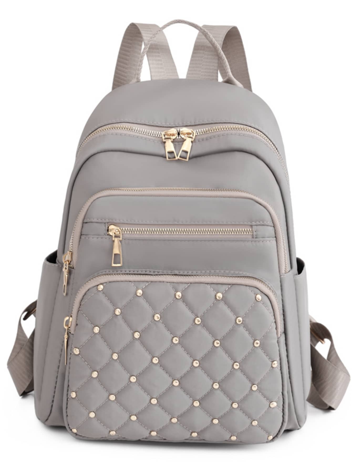 цена Модный уличный женский повседневный рюкзак большой вместимостиКлассический, светло-серый