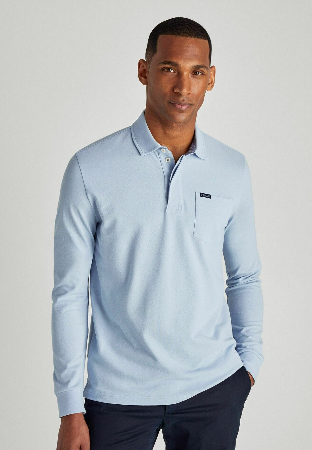 

Рубашка-поло LONG SLEEVED LS PKT Façonnable, цвет ice blue