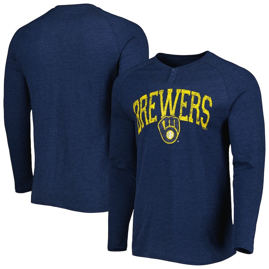 

Футболка с длинным рукавом Concepts Sport Milwaukee Brewers, нави