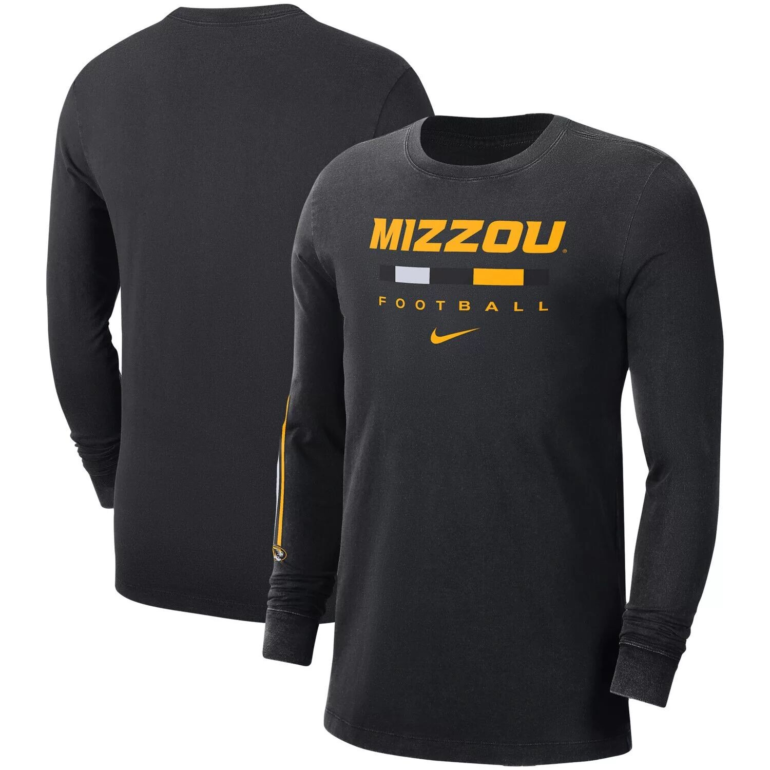 

Мужская черная футболка с длинным рукавом Nike Missouri Tigers Word