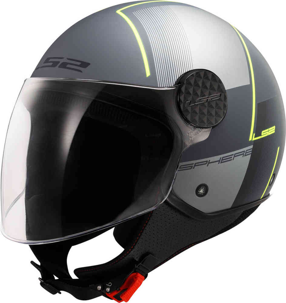 цена OF558 Sphere Lux II Фирменный реактивный шлем LS2, черный матовый/титан