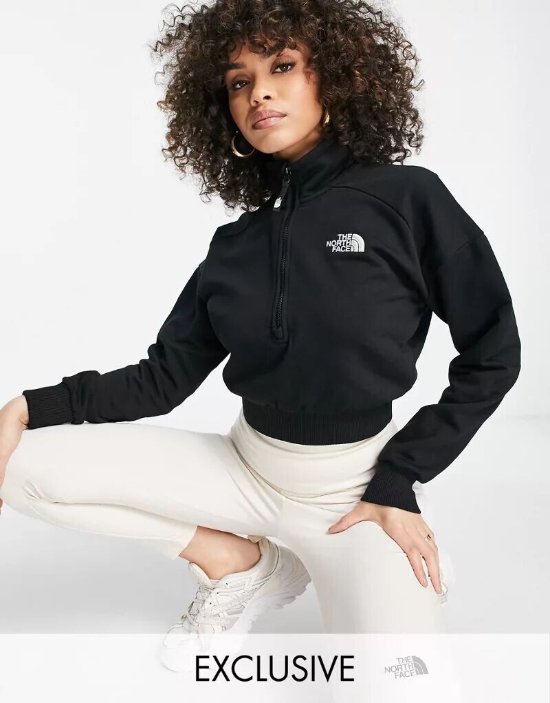 

Черный флис на молнии 1/4 The North Face эксклюзивно на ASOS
