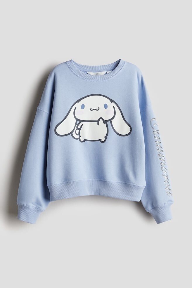 

Толстовка с мотивным принтом H&M, голубой