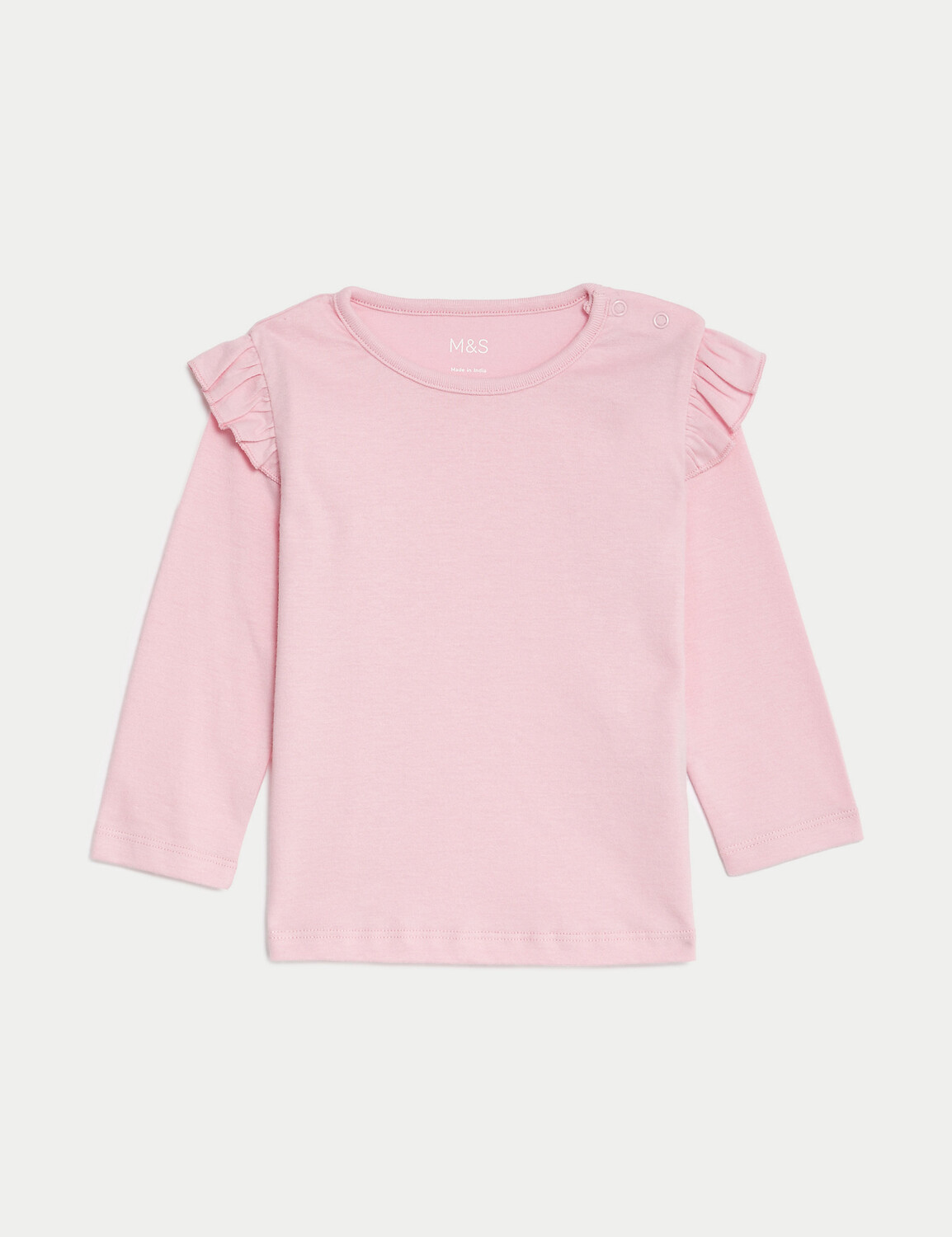 

Топ из чистого хлопка (0–3 года) Marks & Spencer, розовый