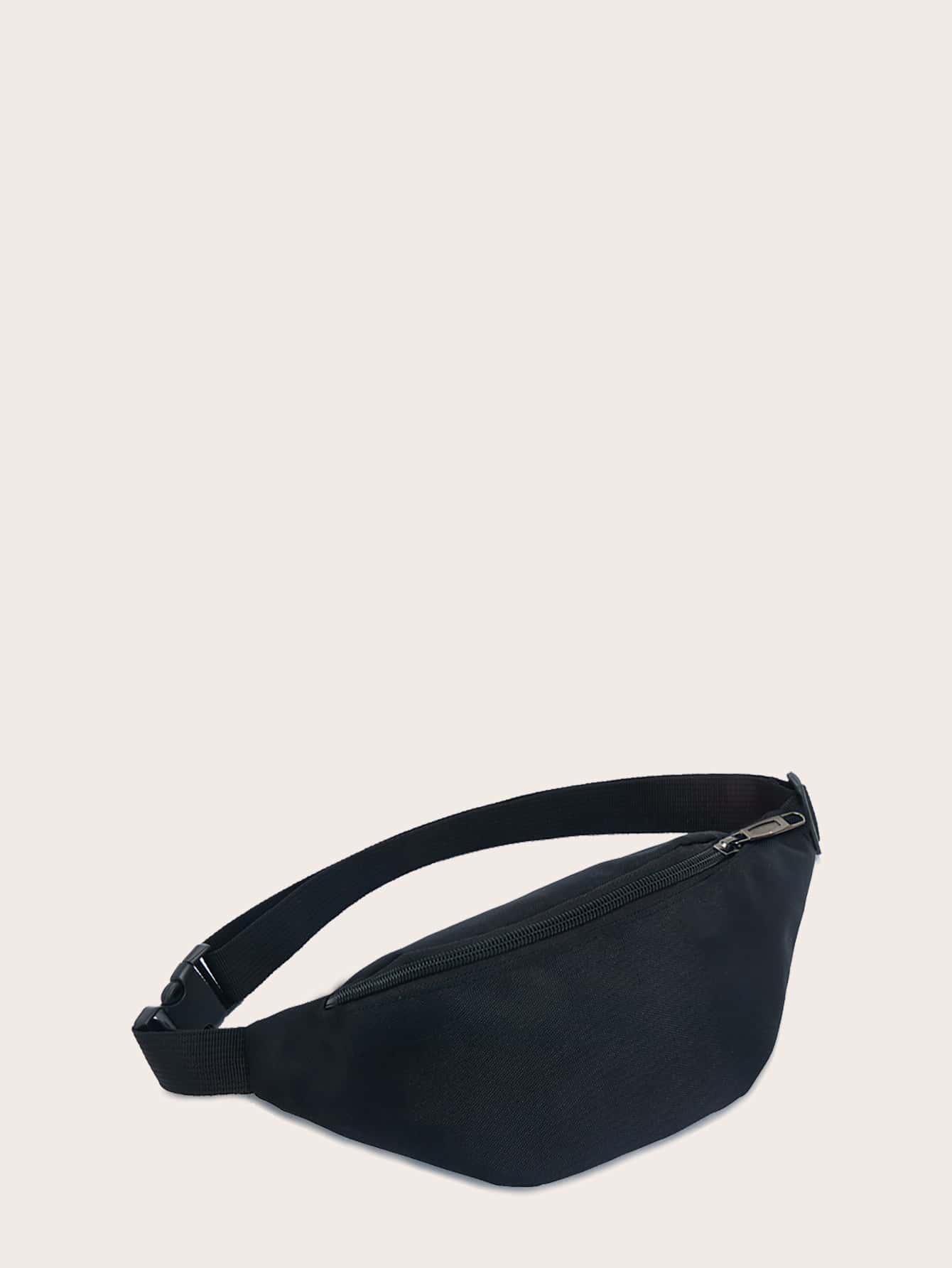 Минималистичная водонепроницаемая износостойкая поясная сумка, черный