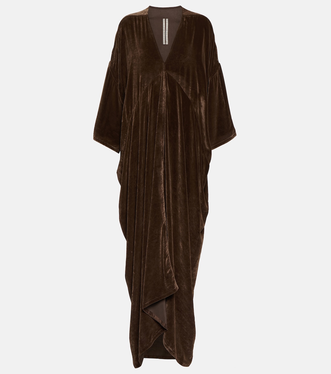 Бархатное платье tommykite Rick Owens, коричневый