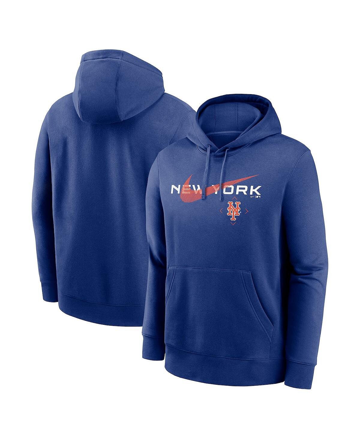 

Мужской пуловер с капюшоном Royal New York Mets Big and Tall Nike