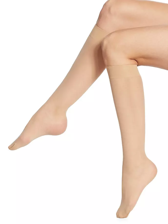 

Индивидуальные 10 упражнений до колена Wolford, цвет cosmetic