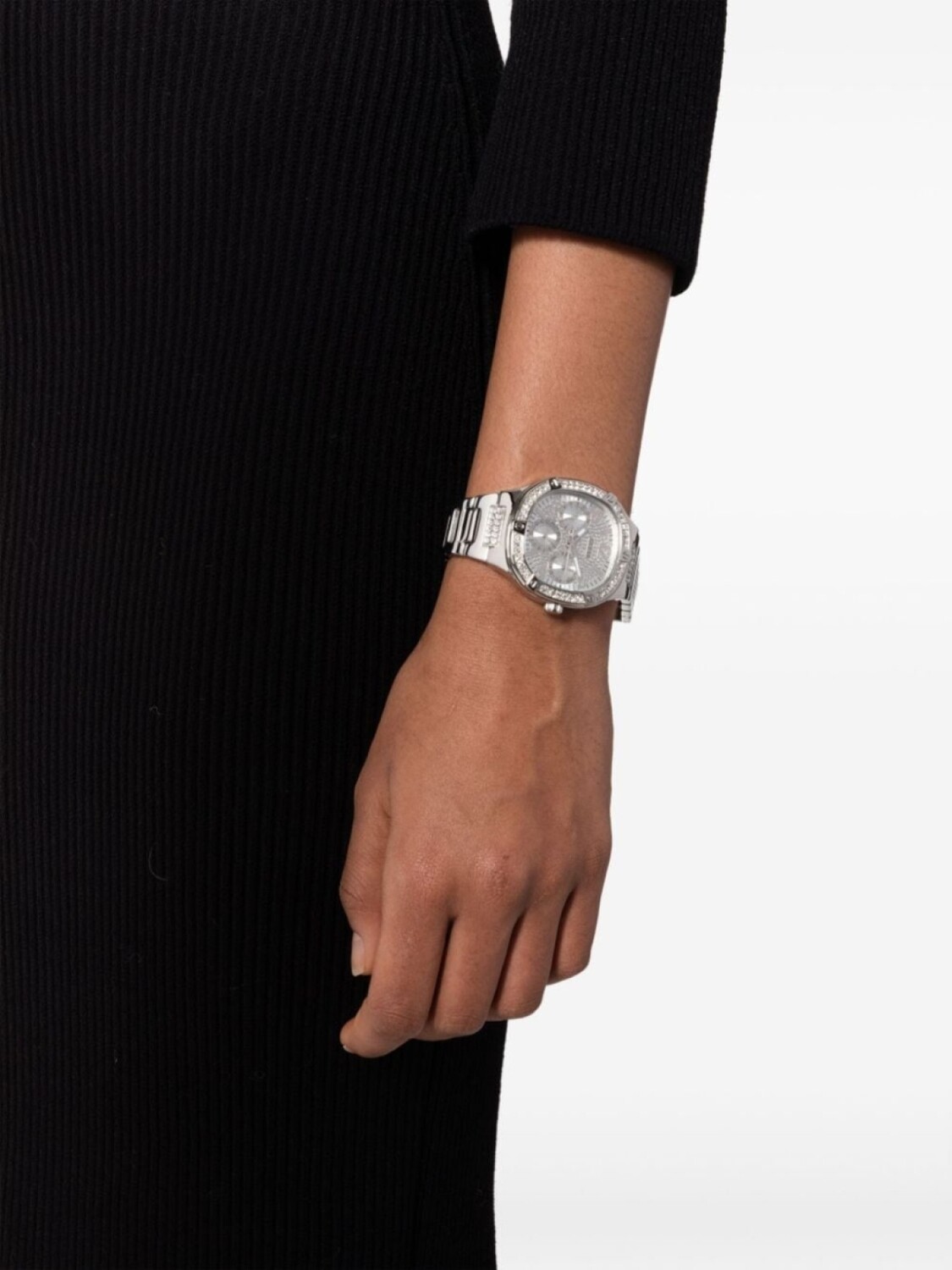 

Кварцевые наручные часы Duchess 43 мм GUESS USA, серебряный