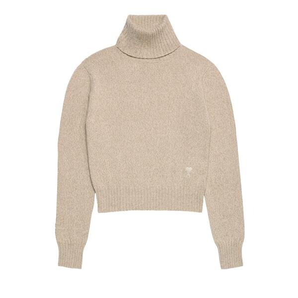 

Свитер tonal adc sweater rolli 265 champagne Ami Paris, бежевый