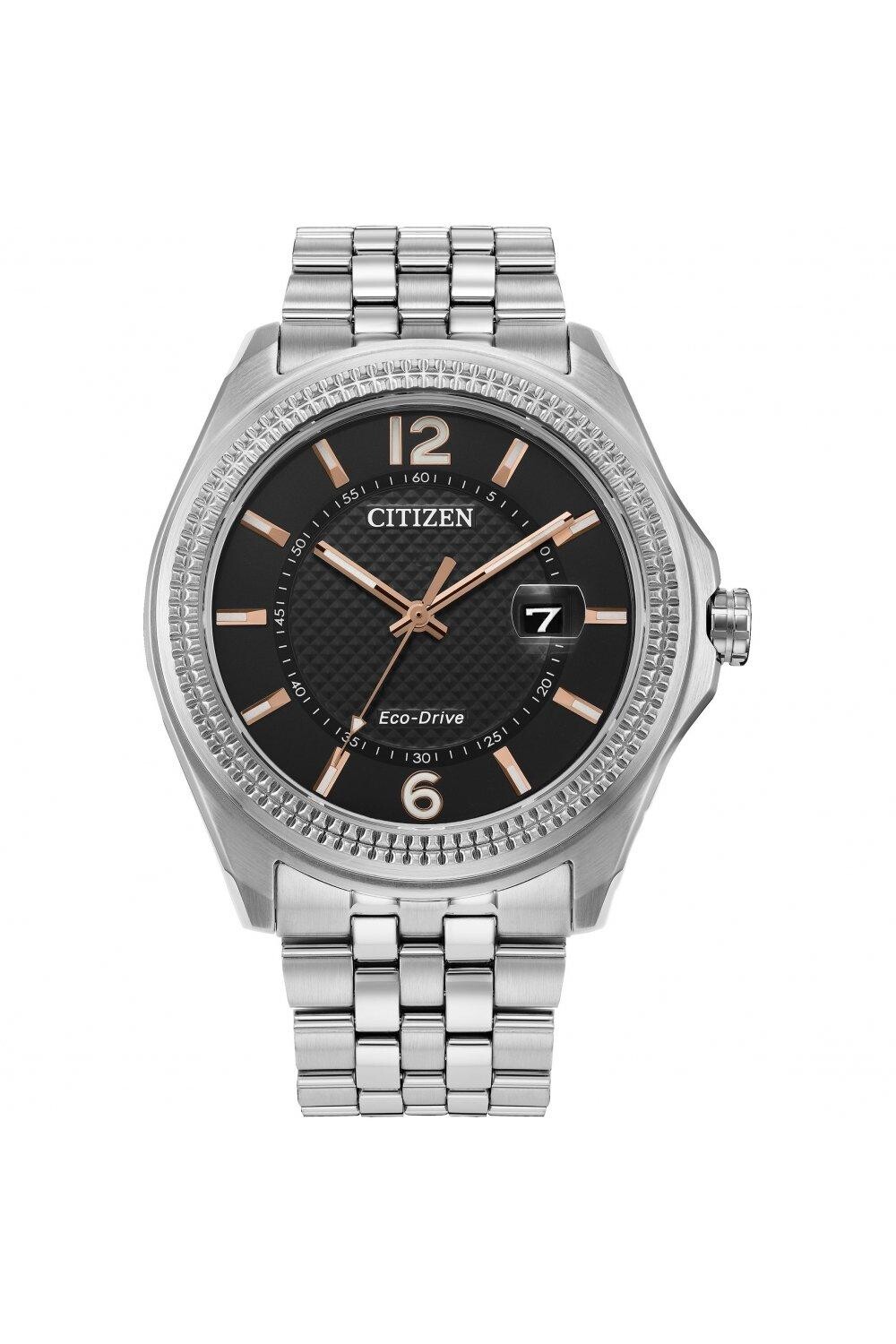 

Классические часы Eco-Drive из нержавеющей стали с браслетом - Aw1740-54H Citizen, синий