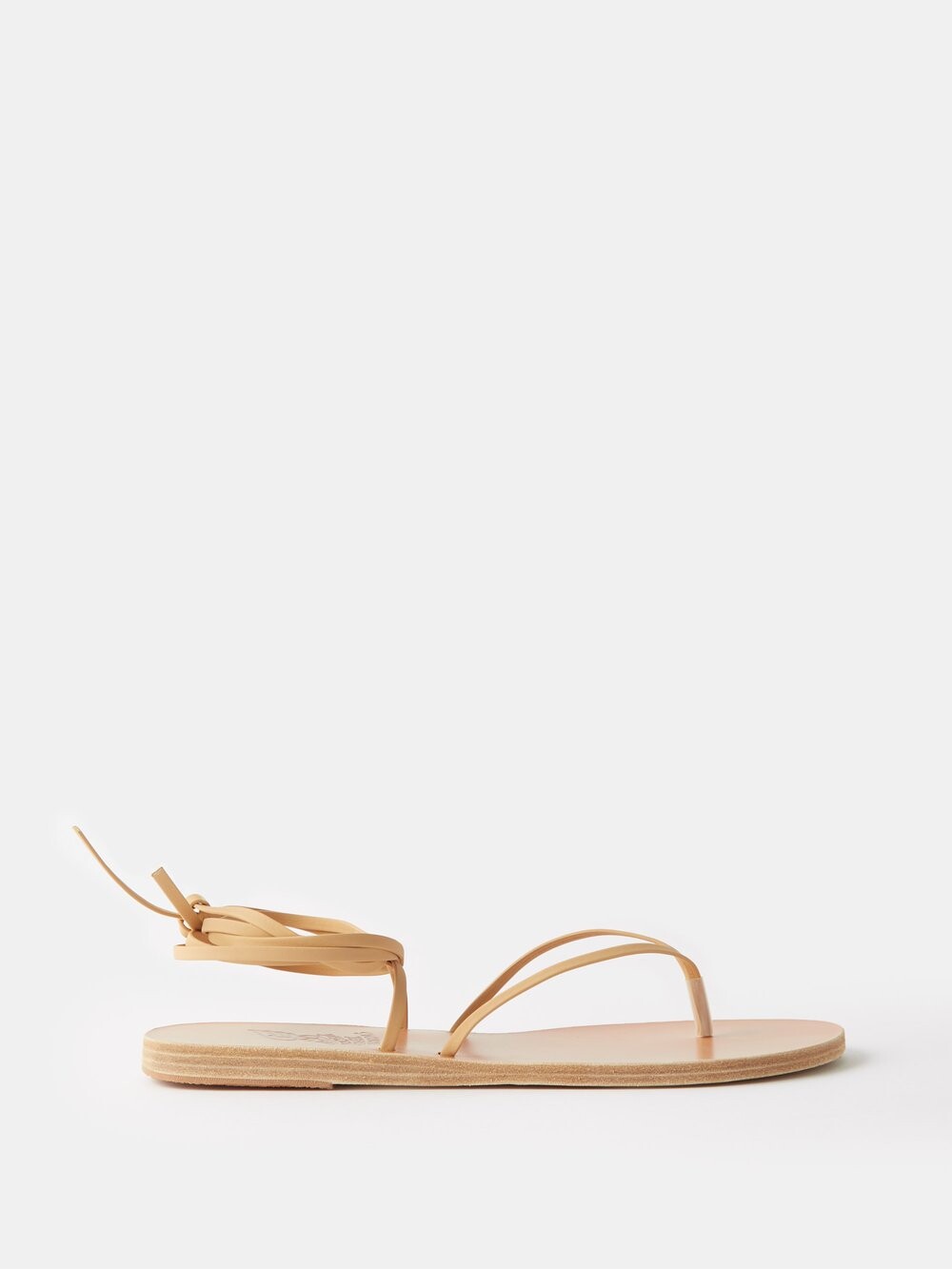 

Кожаные сандалии celia с завязкой на щиколотке Ancient Greek Sandals, бежевый