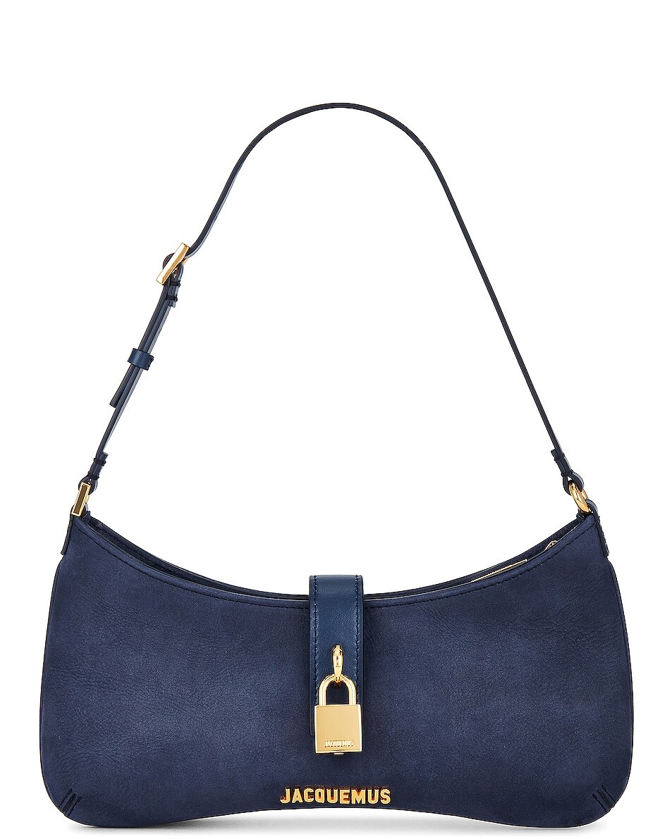 

Сумка-хобо Jacquemus Le Bisou Cadenas, цвет Dark Navy