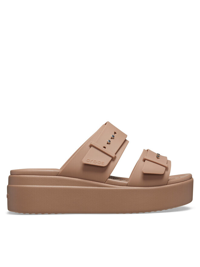 

Шлепанцы Crocs Brooklyn Low Wedge Sandal W, бежевый