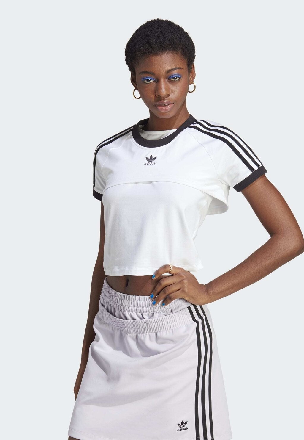 

Футболка с принтом adidas Originals, белый