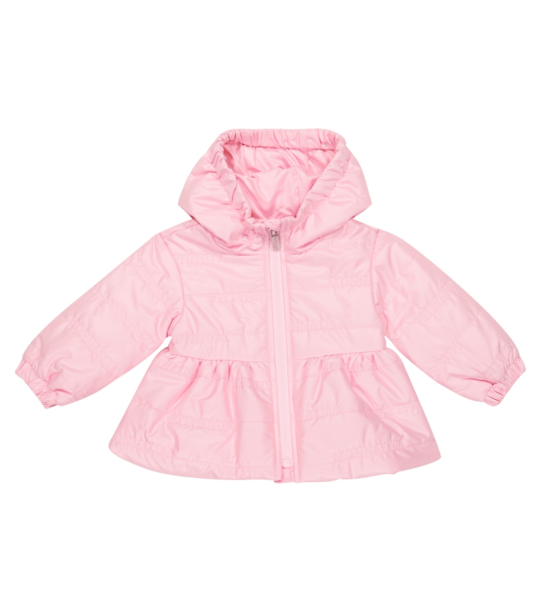 Детская пуховая куртка Monnalisa, розовый детская куртка из искусственной овчины monnalisa розовый