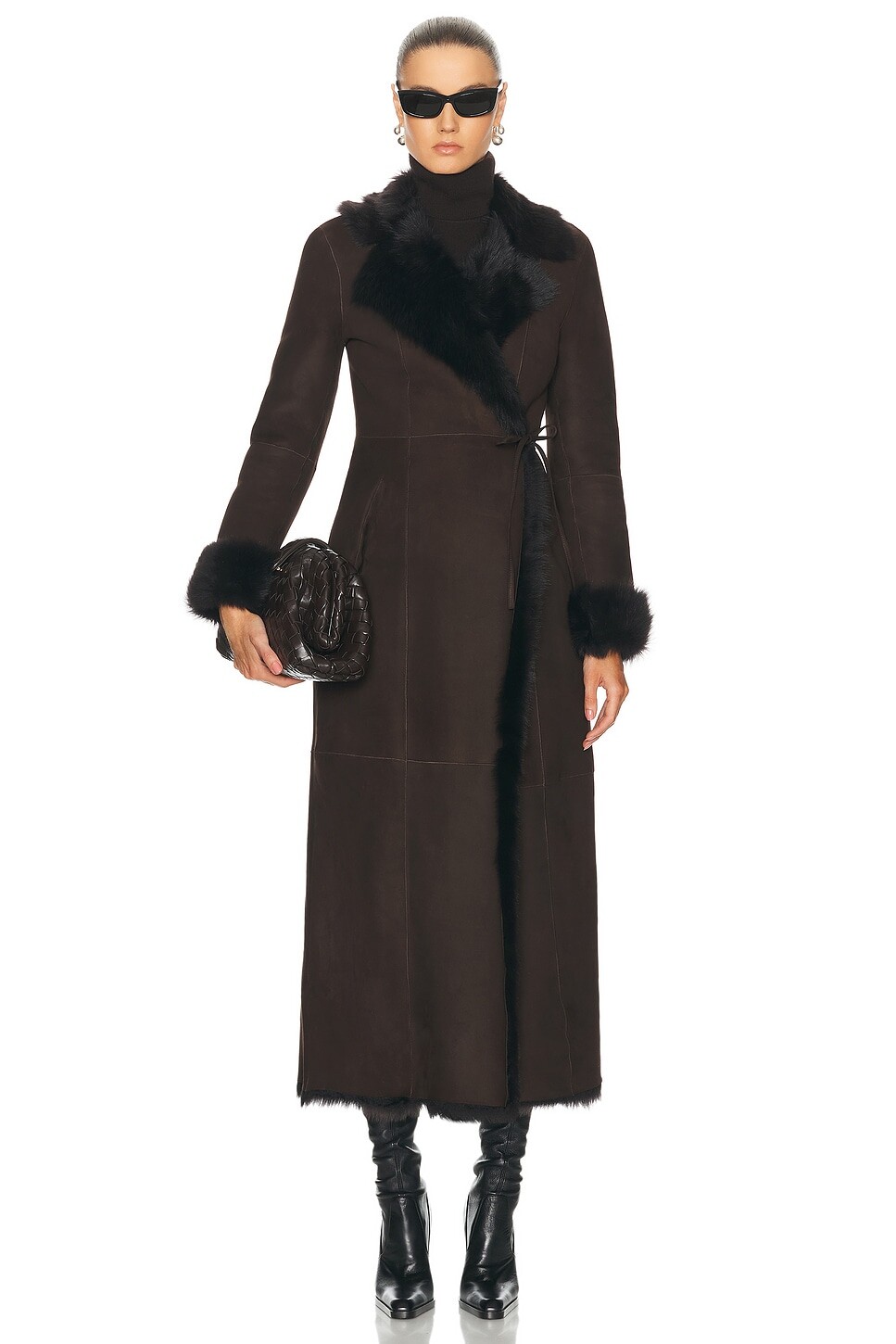 

Джони Пальто Nour Hammour, цвет Ganache Brown & Brown