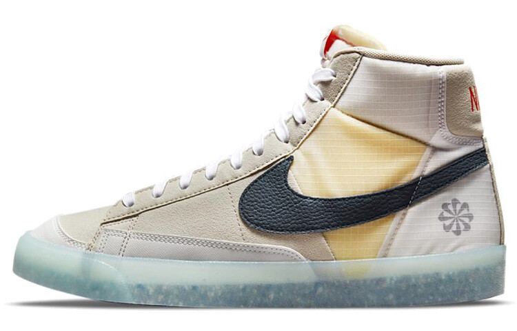

Высокие кроссовки Nike Blazer Mid' 77 Move to Zero в тон бежево-синего цвета