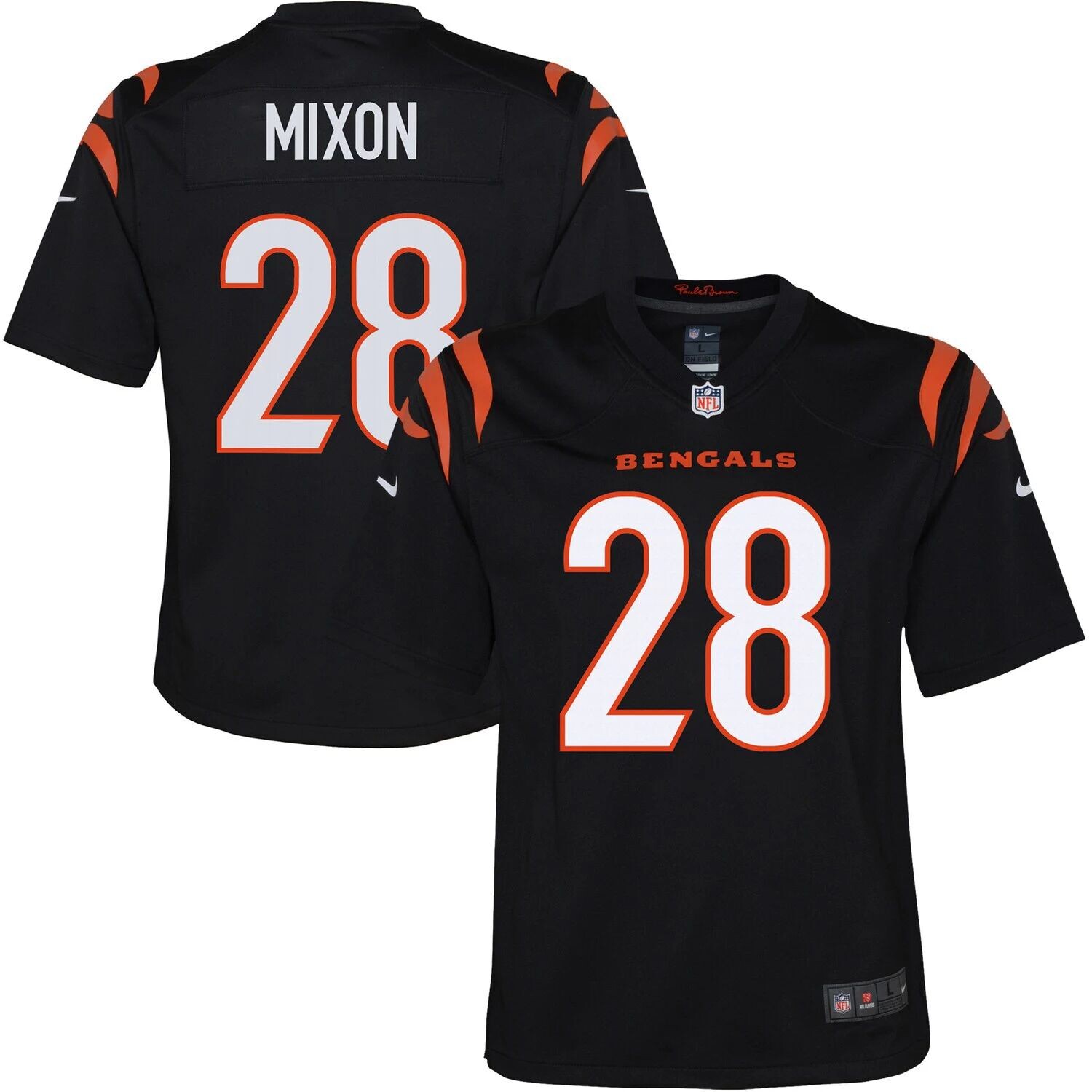

Молодежная игровая майка Nike Joe Mixon Black Cincinnati Bengals Nike