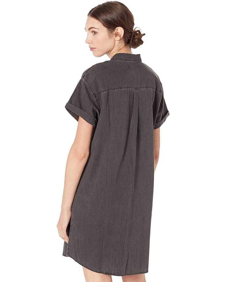 Платье Madewell Denim Popover Shirtdress in Lunar Wash, цвет Lunar Wash