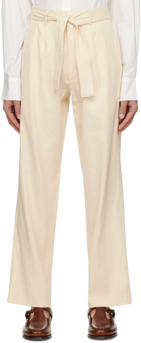 Бежевые строгие брюки Commas коричневые строгие брюки matteau