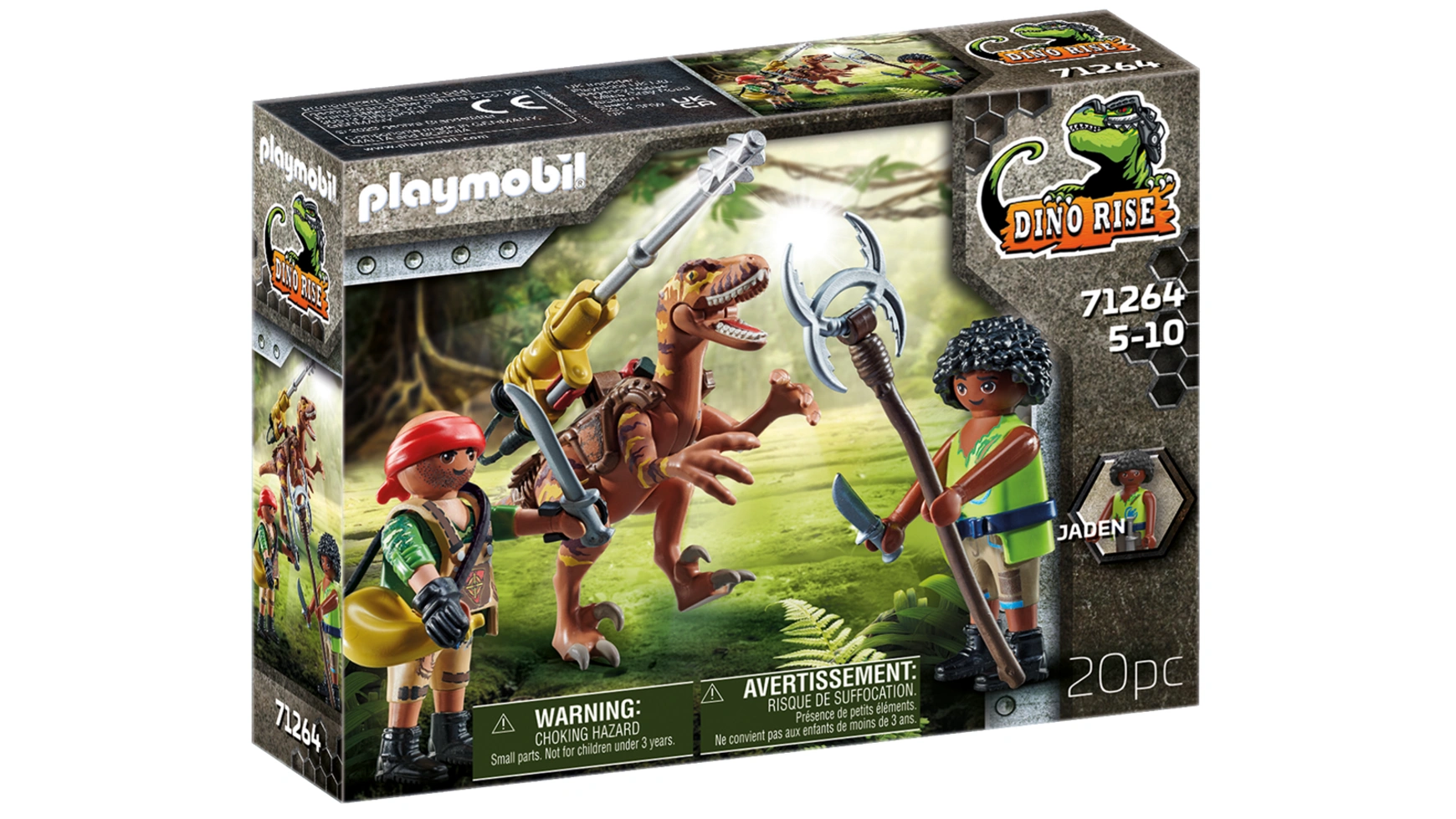 Dino rise дейноних Playmobil конструктор playmobil dino rise 70627 трицератопс битва за легендарные камни