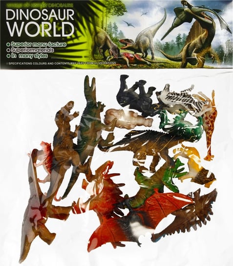 Mega Creative, Фигурки динозавров/диких животных, 15 шт.