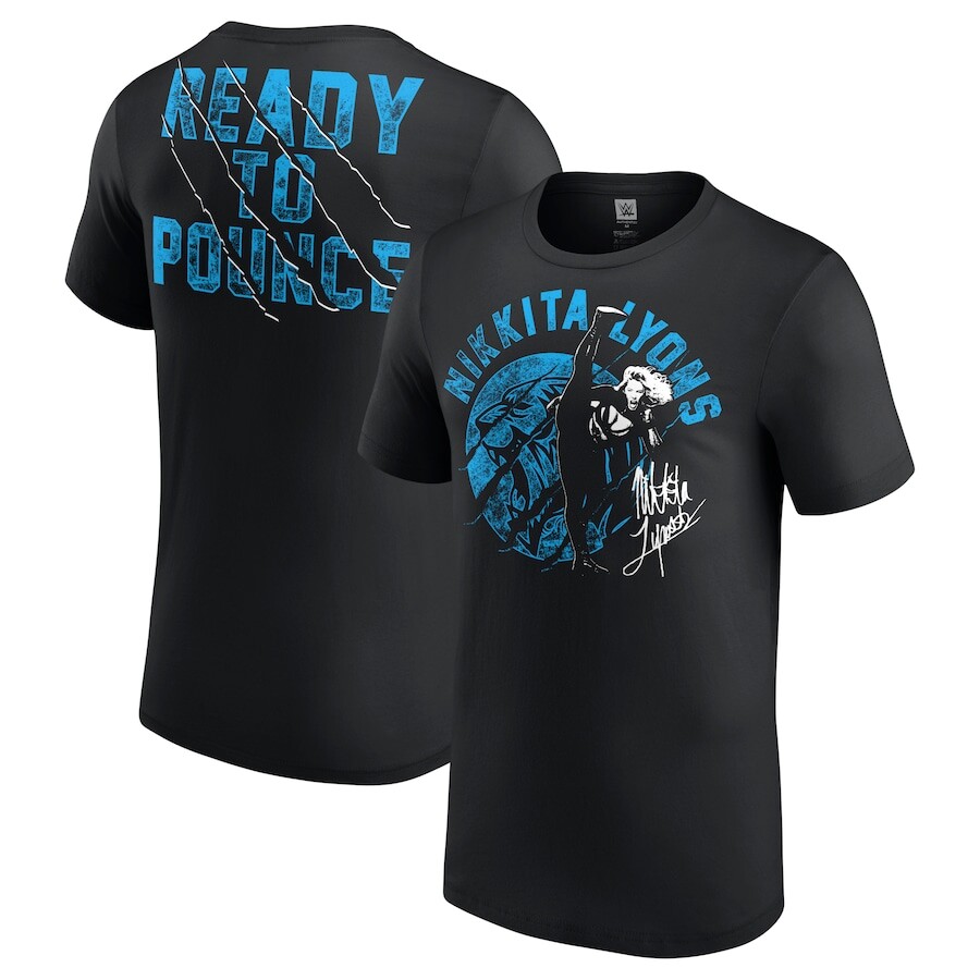 

Футболка с коротким рукавом WWE Authentic Nikkita Lyons, черный