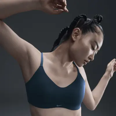 

Спортивный бюстгальтер Nike Alate Minimalist, цвет Armory Navy/White