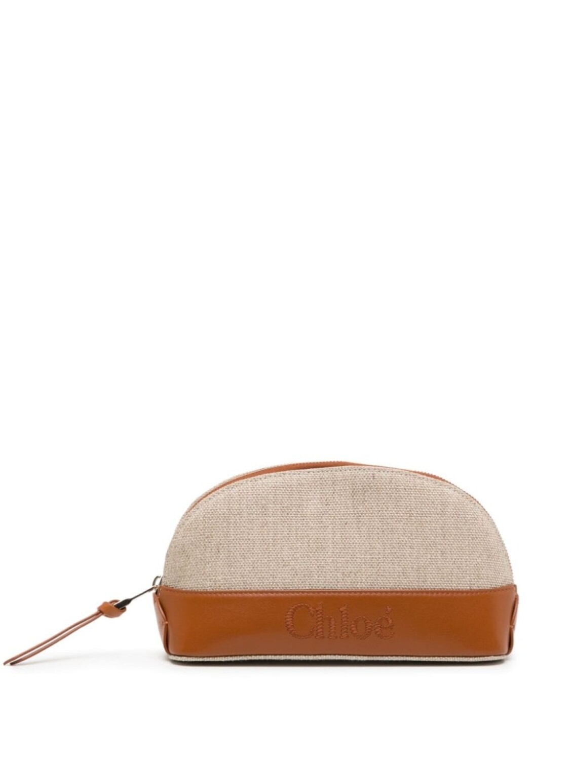 

Льняной клатч Chloé, коричневый