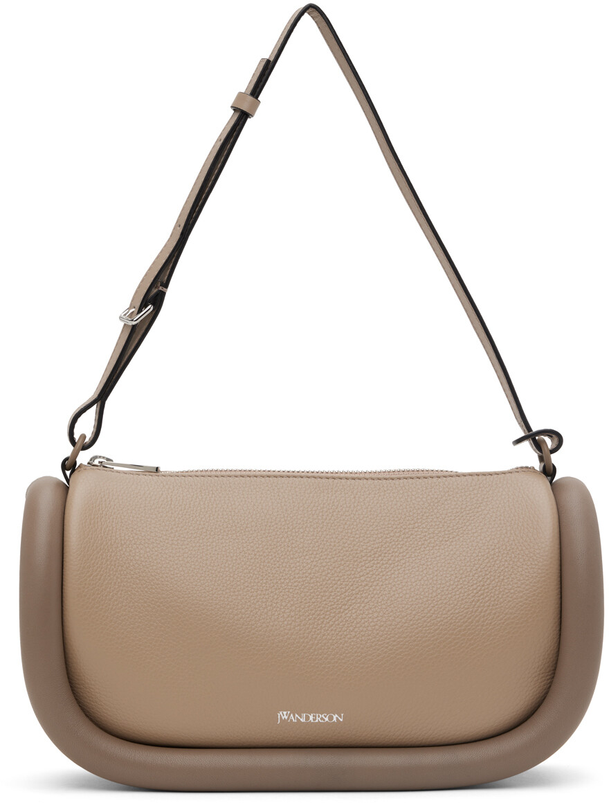 

Кожаная сумка через плечо Taupe Bumper-15 Jw Anderson