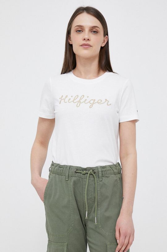 

Хлопковая футболка Tommy Hilfiger, белый