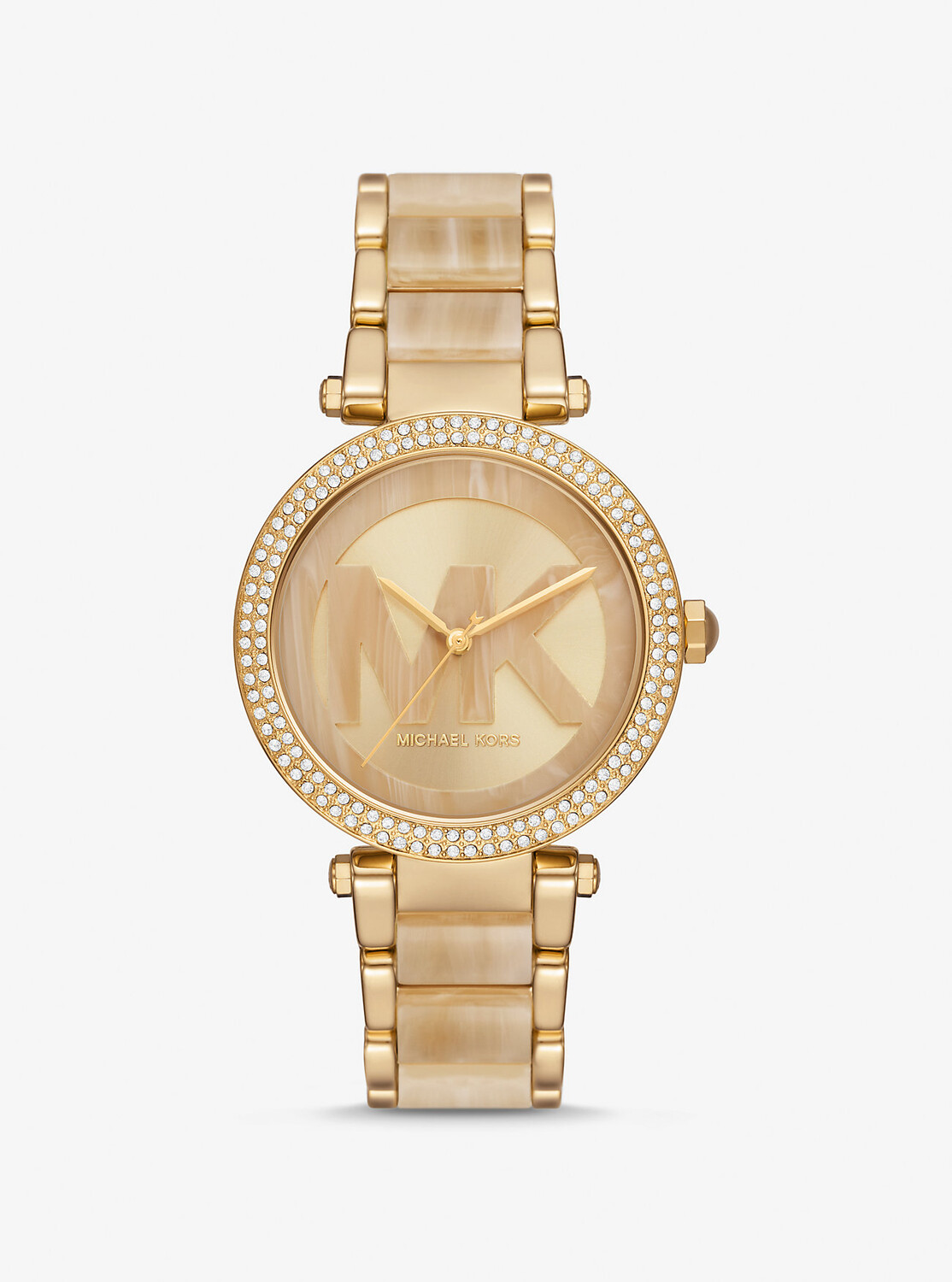 

Часы Parker Pavé золотистого цвета и ацетата Michael Kors