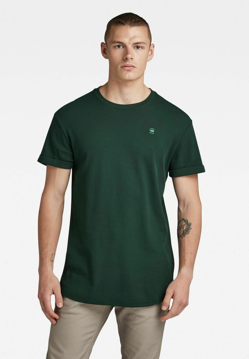 цена Базовая футболка G-Star, зеленый