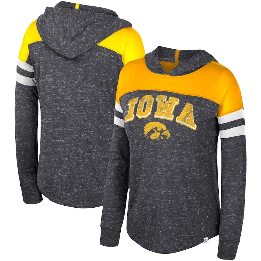 

Футболка с длинным рукавом Colosseum Iowa Hawkeyes, черный