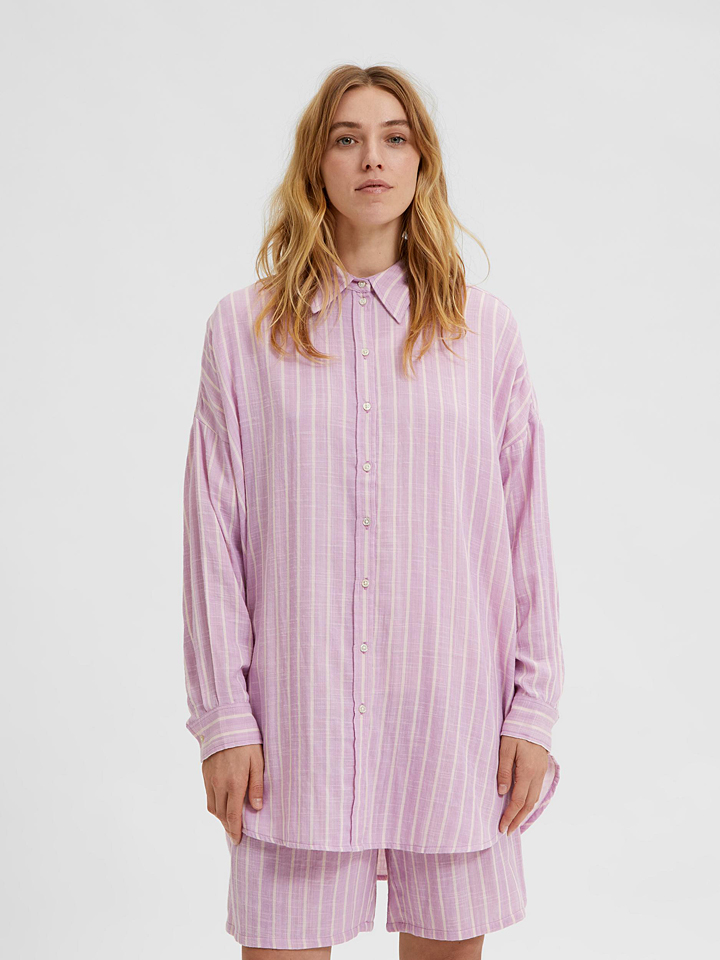 Блуза SELECTED FEMME Hemd Helina, розовый плавки шорты selected розовый