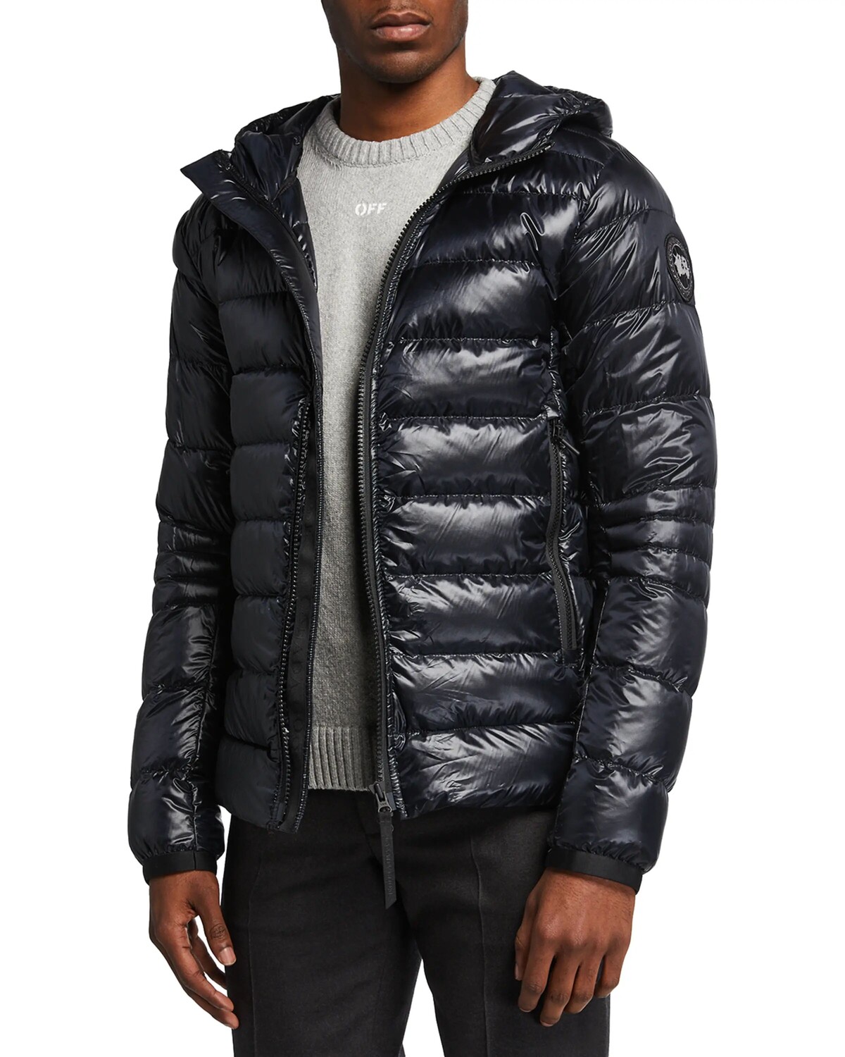

Мужская стеганая толстовка на молнии Crofton Canada Goose, черный