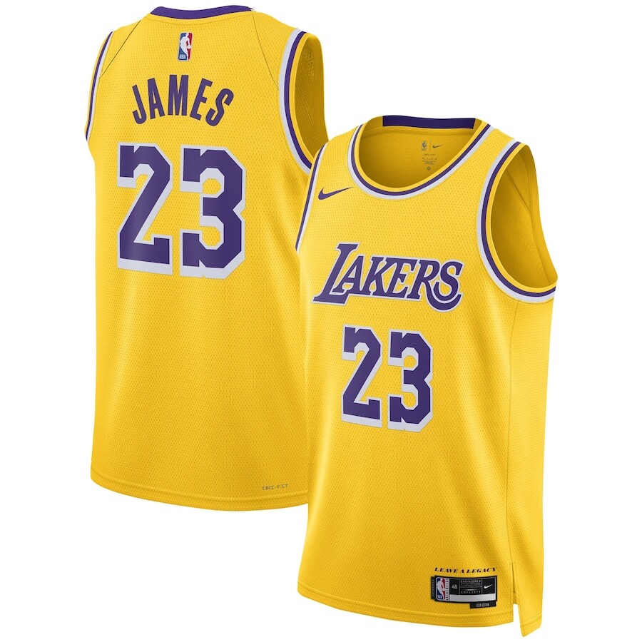 

Джерси Nike Los Angeles Lakers, золотой