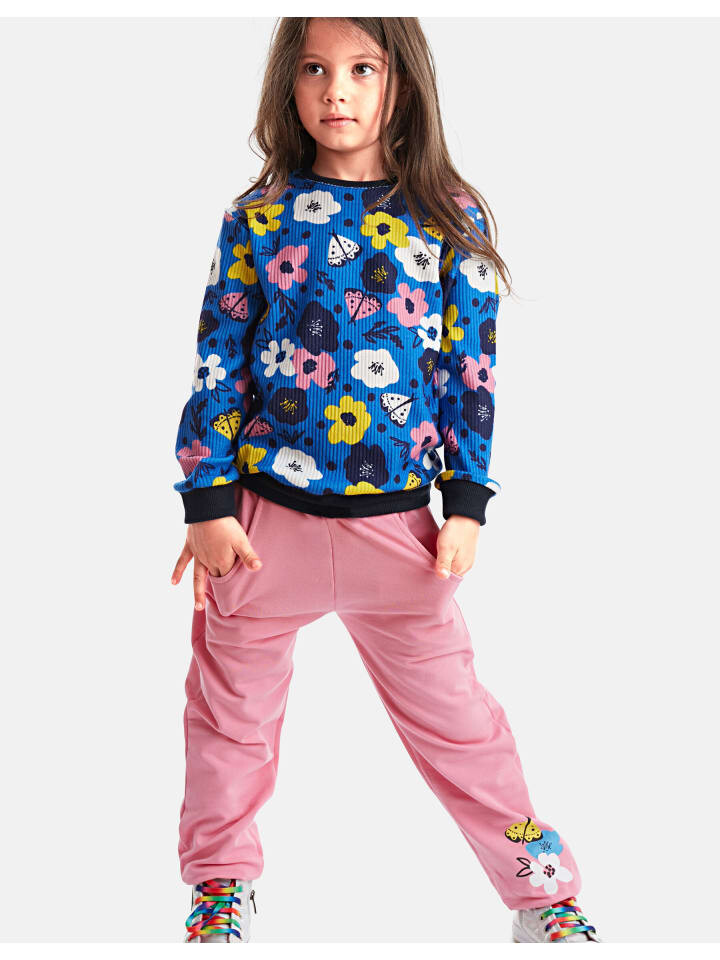

Спортивная куртка Denokids Trainingsanzug Flower Garden, синий