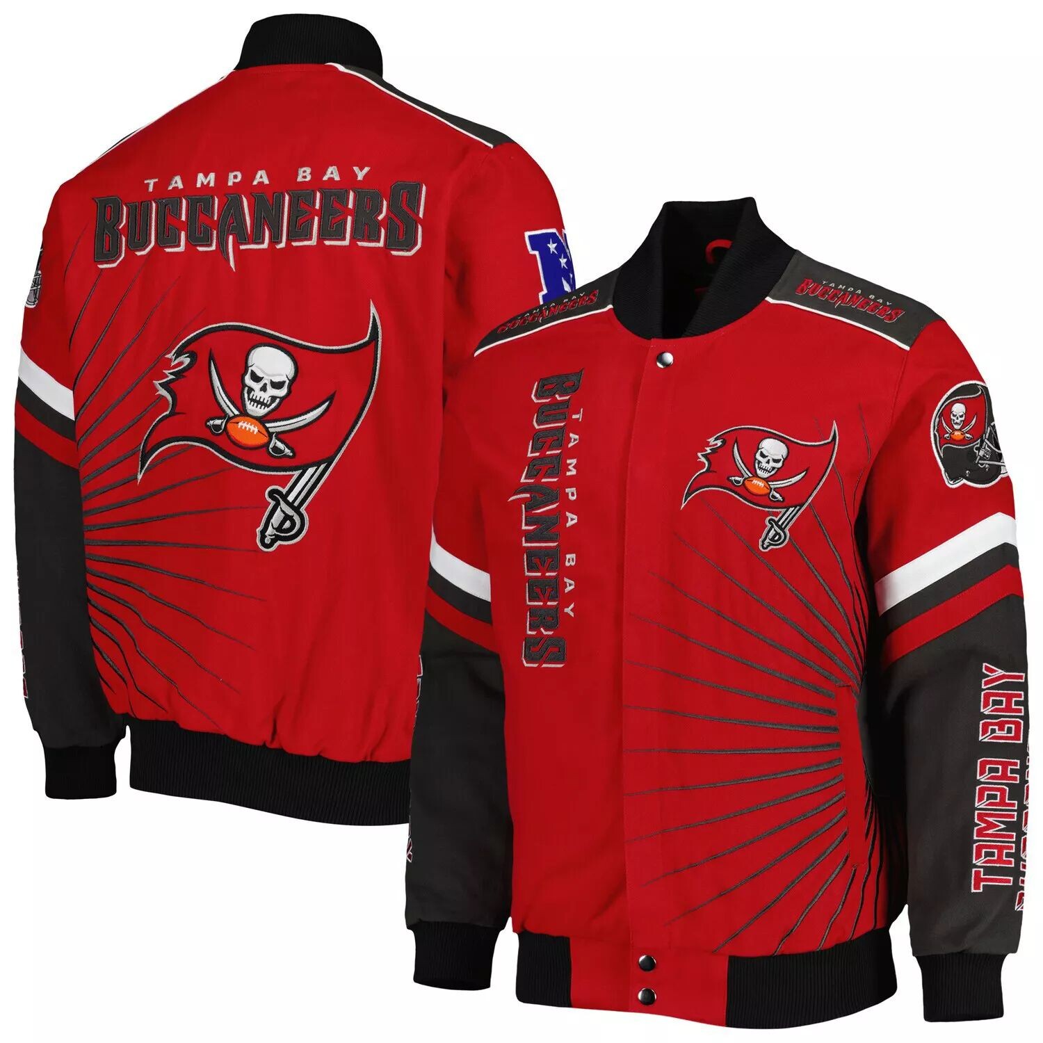 

Мужская спортивная куртка Carl Banks Red Tampa Bay Buccaneers Extreme Redzone Varsity Jacket G-III