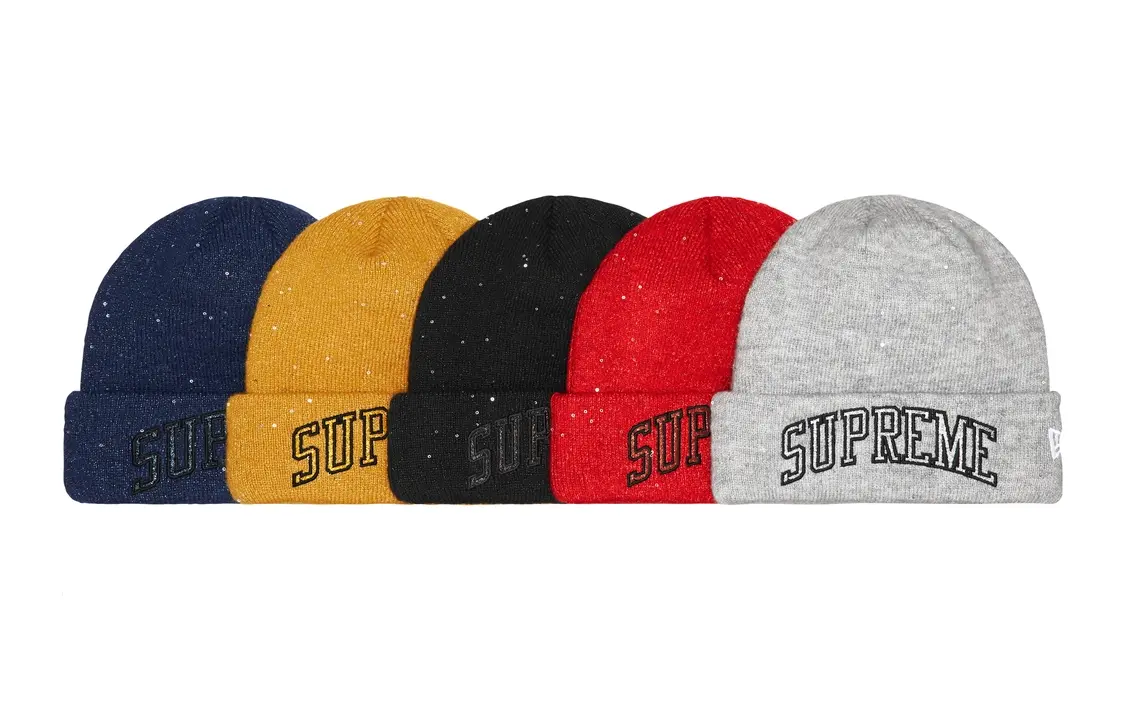 

Шапка Supreme New Era Metallic, желтый