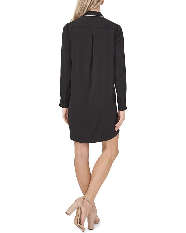 

Платье CeCe Long Sleeve Dress with Neck Tie, цвет Rich Black