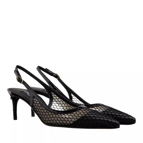 

Туфли mesh slingback pumps Dolce&Gabbana, черный