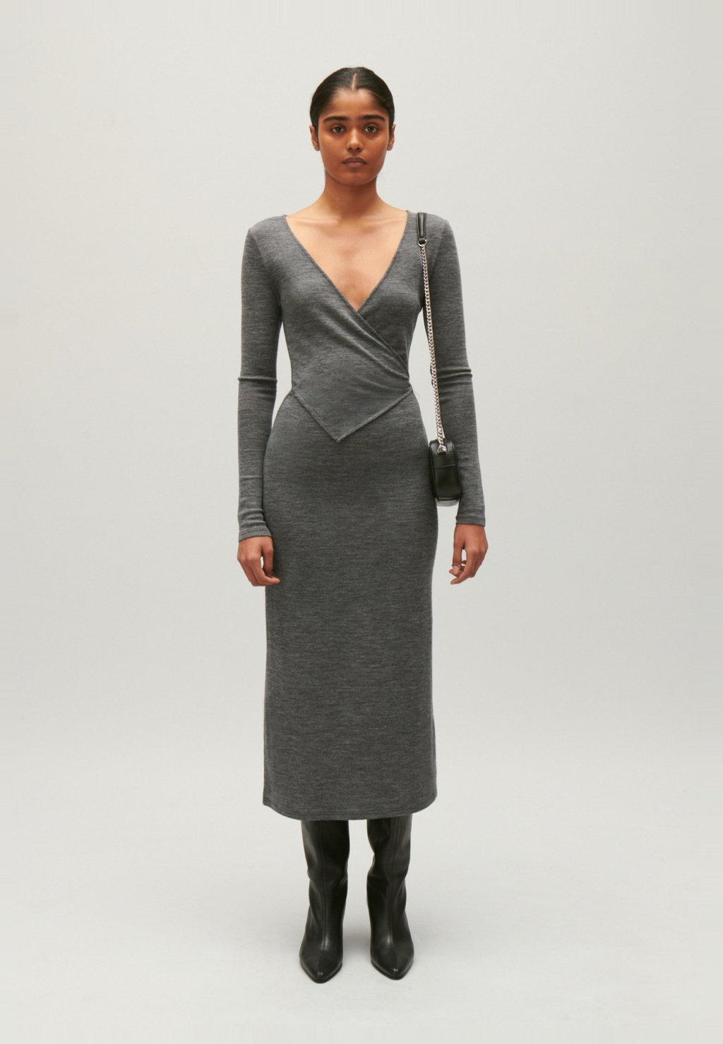 Платье из джерси Claudie Pierlot, Gris Clair венчик vensal gris clair vs3909