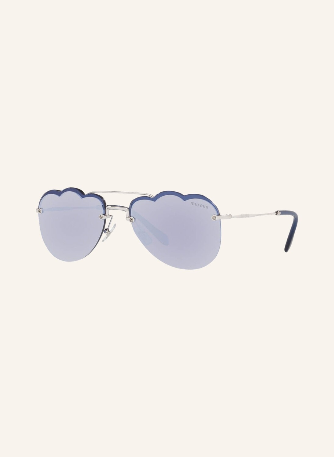 

Солнцезащитные очки MIU MIU MU 56US, серебряный